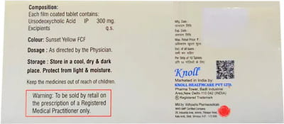 Udinol 300mg Strip Of 10 Tablets