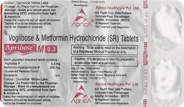 Apribose M 0.3Mg Strip Of 10 Tablets