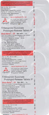 Best Beta 25mg Strip Of 10 Tablets