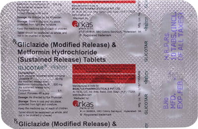 Glicotar Strip Of 10 Tablets