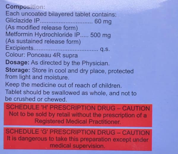 Glicotar Strip Of 10 Tablets