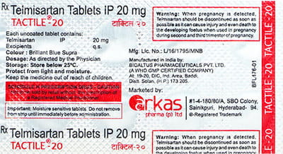 Tactile 20mg Tablets