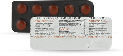 फोलाइट 10 टैबलेट की स्ट्रिप