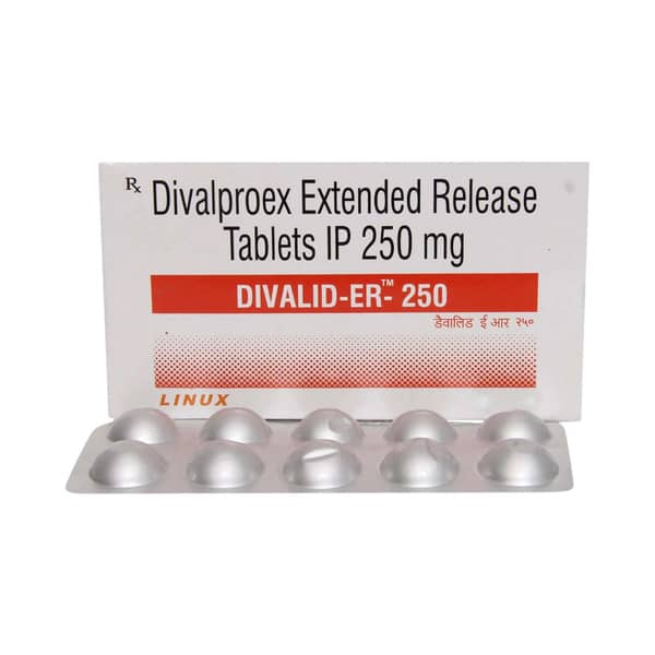 Divalid Er 250Mg Strip Of 10 Tablets