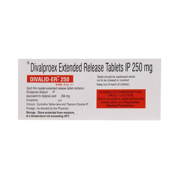 Divalid Er 250Mg Strip Of 10 Tablets