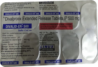 Divalid Er 500mg Strip Of 10 Tablets