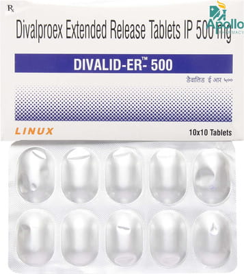 Divalid Er 500mg Strip Of 10 Tablets