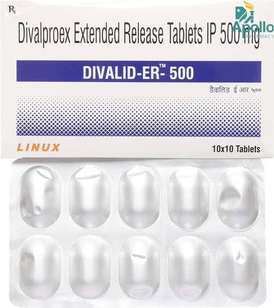 Divalid Er 500Mg Strip Of 10 Tablets