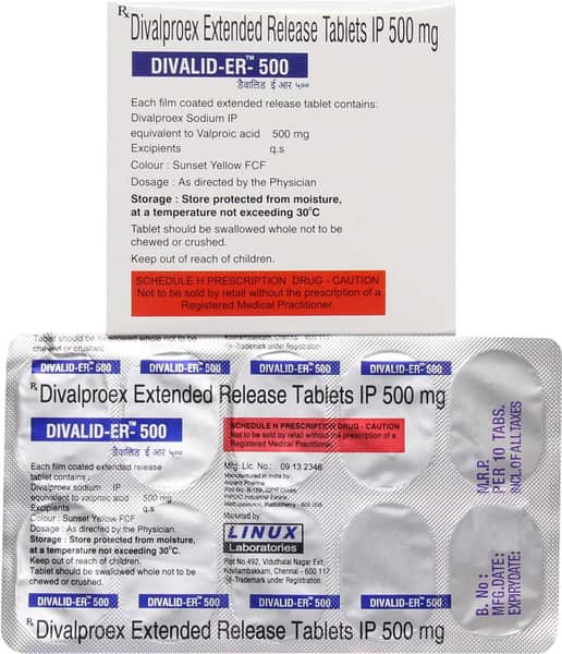 Divalid Er 500Mg Strip Of 10 Tablets
