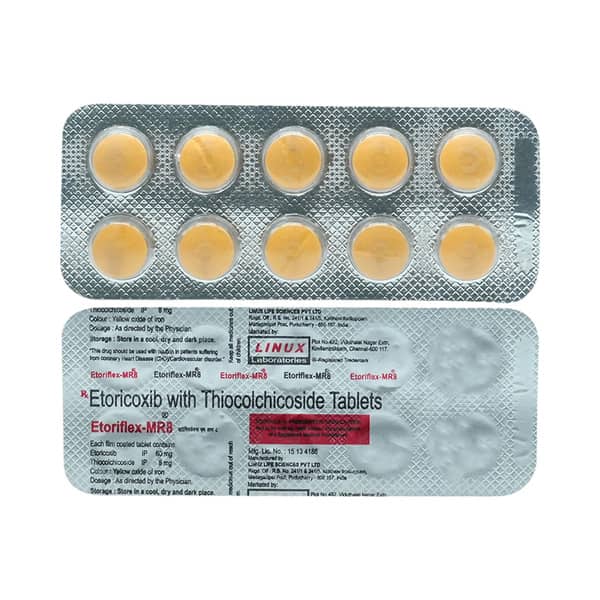 Etoriflex Mr 8mg Strip Of 10 Tablets