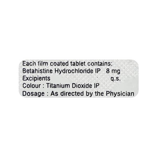 Vertirest 8Mg Strip Of 10 Tablets