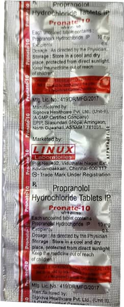 Pronate 10Mg Strip Of 10 Tablets
