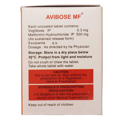 Avibose Mf 0.3 Mg Strip Of 10 Tablets