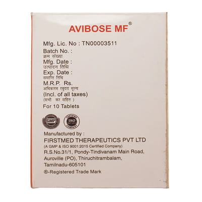Avibose Mf 0.3 Mg Strip Of 10 Tablets