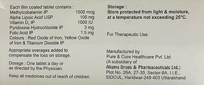 Axinerve D Strip Of 10 Tablets