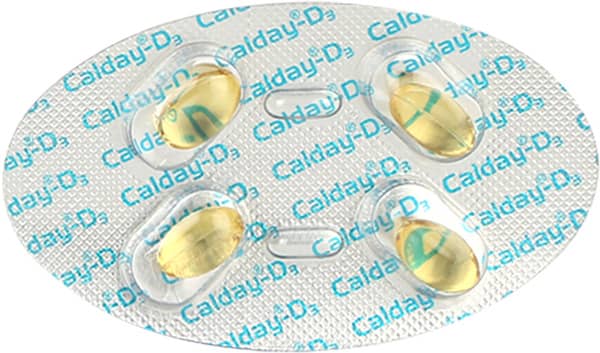 Calday D3 60k Strip Of 4 Capsules