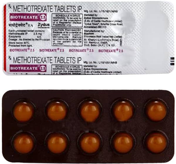 Biotrexate 2.5mg Strip Of 10 Tablets