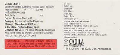 Algest Sr 200mg Strip Of 10 Tablets