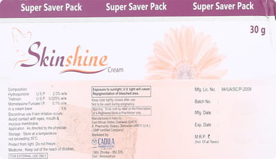 Skinshine Tube Of 30gm Cream