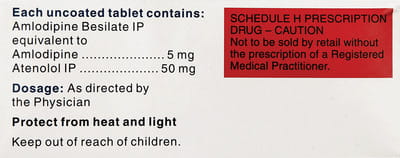 Amlip At 5/50mg Strip Of 10 Tablets