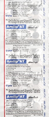 Amlip At 5/50mg Strip Of 10 Tablets