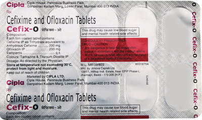 Cefix O Strip Of 10 Tablets