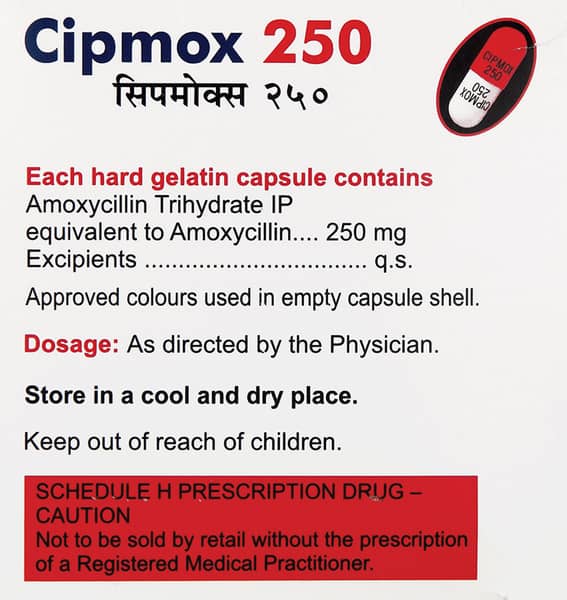 Cipmox 250mg Strip Of 15 Capsules