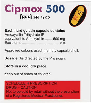 Cipmox 500mg Strip Of 15 Capsules