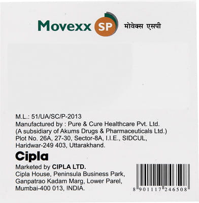 Movexx Sp Strip Of 10 Tablets