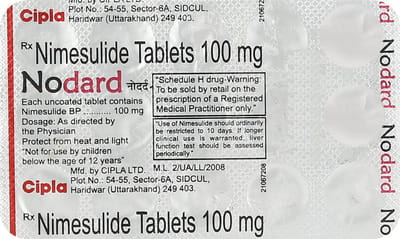 Nodard 100mg Strip Of 15 Tablets