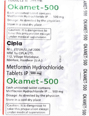 Okamet 500mg Strip Of 20 Tablets