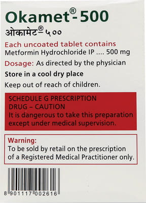 Okamet 500mg Strip Of 20 Tablets