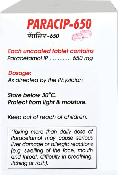 पैरासिप 650 टैबलेट