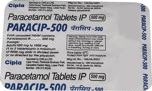 Paracip 500 Tablet