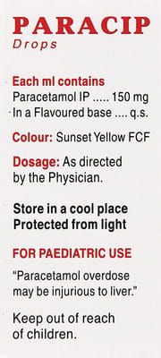 Paracip Bottle Of 15ml Oral Drops