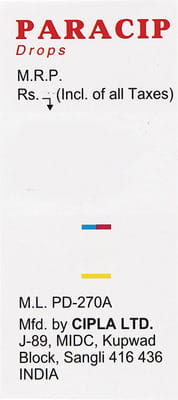 Paracip Bottle Of 15ml Oral Drops