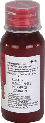 Paracip 250mg Bottle Of 60ml Suspension