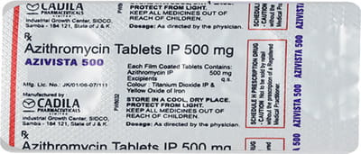 Azivista 500mg Strip Of 3 Tablets
