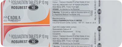 Rosubest 10mg Strip Of 10 Tablets
