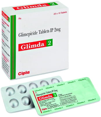 Glimda 2mg Strip Of 10 Tablets