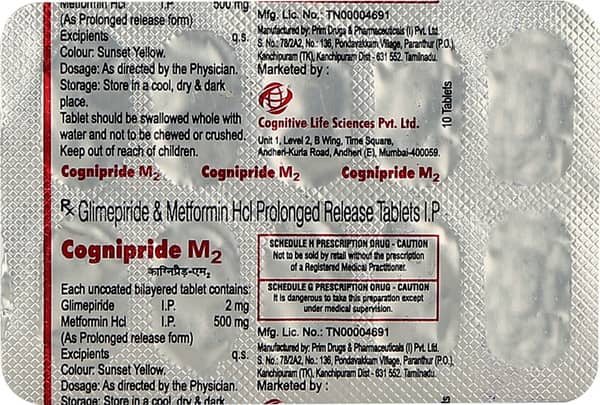 Cognipride M 2Mg Strip Of 10 Tablets