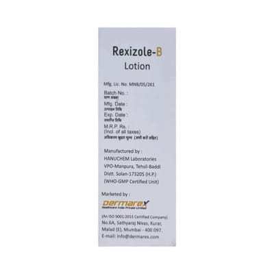 Rexizole B Bottle Of 30ml Lotion