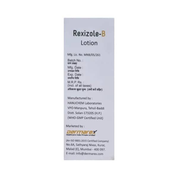 Rexizole B Bottle Of 30ml Lotion