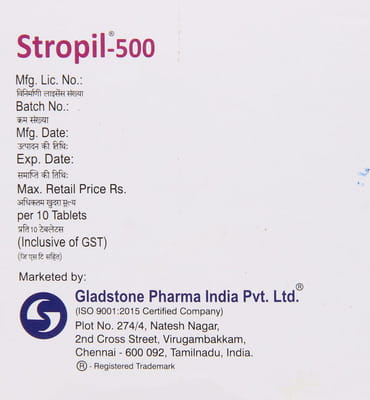 Stropil 500mg Strip Of 10 Tablets