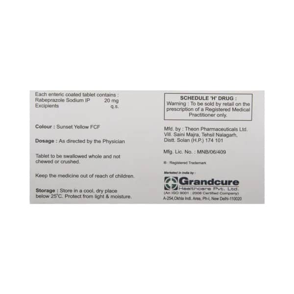 Bravia 20Mg Strip Of 10 Tablets
