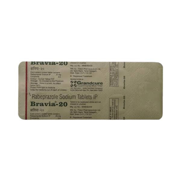 Bravia 20Mg Strip Of 10 Tablets
