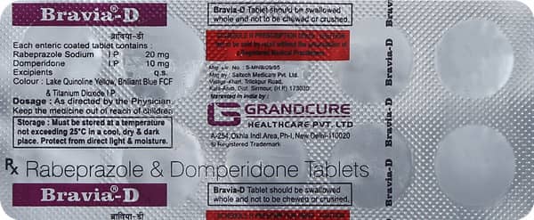 Bravia D Strip Of 10 Tablets