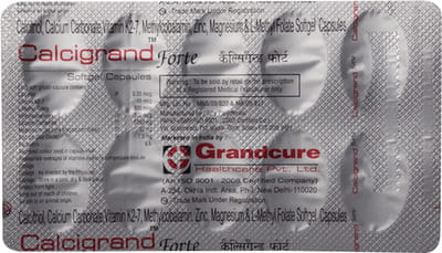 Calcigrand Forte Strip Of 10 Capsules