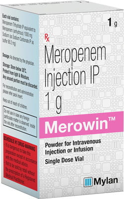 Merowin 1gm Dry Vial Of 1 Powder For Injection