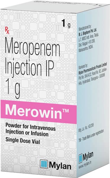 Merowin 1gm Dry Vial Of 1 Powder For Injection